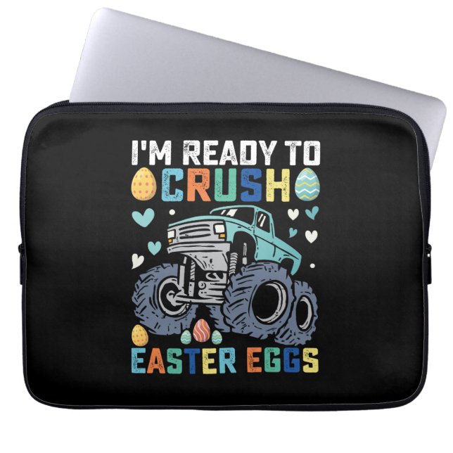 Capa Para Notebook Estou Pronto Para Esmagar Ovos De Páscoa Monster T (Frente)