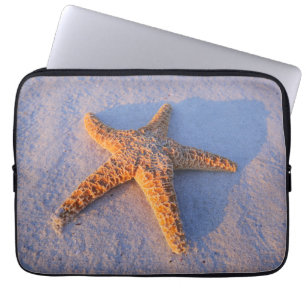 Capa Para Notebook Estrela do mar na areia branca