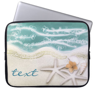 Capa Para Notebook Estrela do Mar na Praia Água do Mar Turquesa Tropi