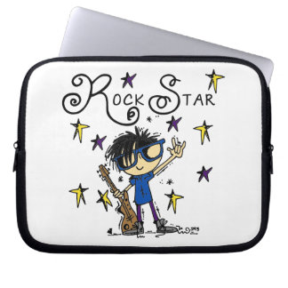 Capa Para Notebook Estrela do rock do menino do cabelo preto
