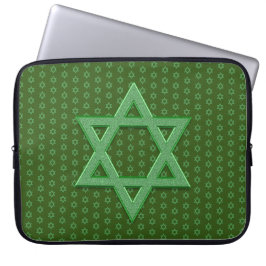 Capa Para Notebook Estrela Verde de David Seamless