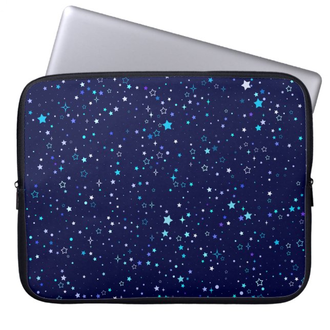 Capa Para Notebook Estrelas azuis 2 - Bolsa de laptop 15 polegadas (Frente)