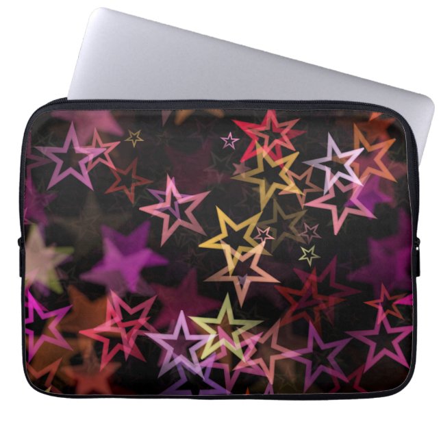 Capa Para Notebook Estrelas Coloridas Dançam Whimsicamente (Frente)