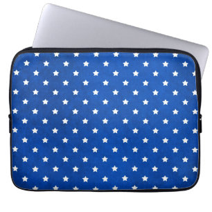 Capa Para Notebook Estrelas na Textura Digital de Tecido por Shirley 