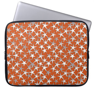 Capa Para Notebook Estrelas prateadas em cobre