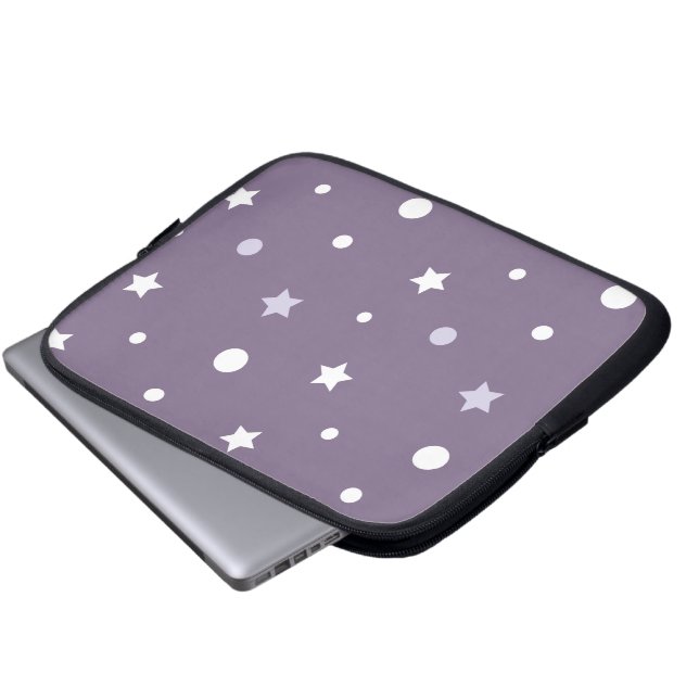 Capa Para Notebook Estrelas Roxas (Frente Inferior)
