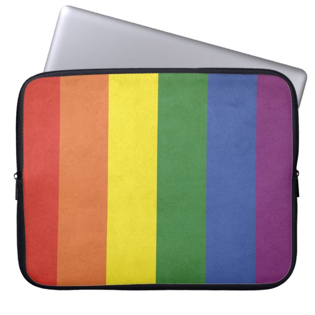 Capa Para Notebook Estrias arco-íris (Frente)