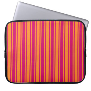Capa Para Notebook Estrias de doces cor-de-rosa e laranja