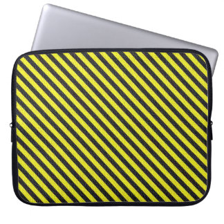 Capa Para Notebook Estrias Diagonais Minúsculas e Amarelas