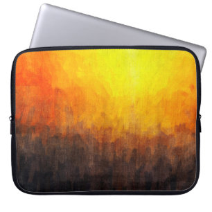 Capa Para Notebook Estrutura digital da pintura. Abstrato art vintag