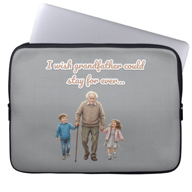 Capa Para Notebook eternal love for grandfather (Frente)