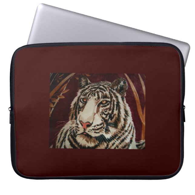 Capa Para Notebook Etiqueta de Laptop do Tigre (Frente)