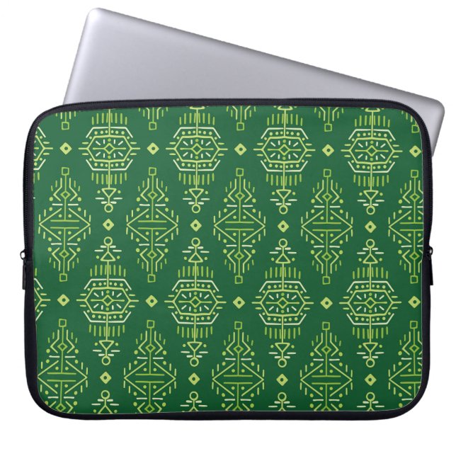 Capa Para Notebook Étnica Boho: Tribal Criativo Sem Olho. (Frente)