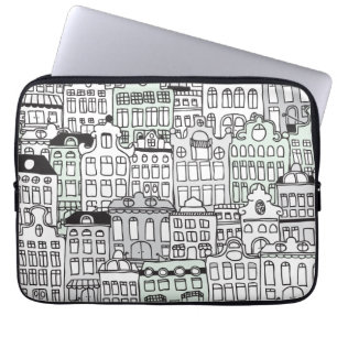 Capa Para Notebook Eu adoro a bolsa de laptop do ícone dutch amsterda