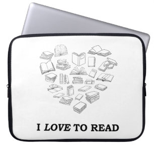 Capa Para Notebook Eu adoro ler