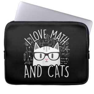 Capa Para Notebook Eu Adoro Matemática E Gatos Gatinhos Bonitos