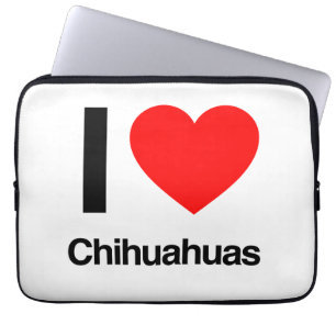 Capa Para Notebook eu amo chihuahuas