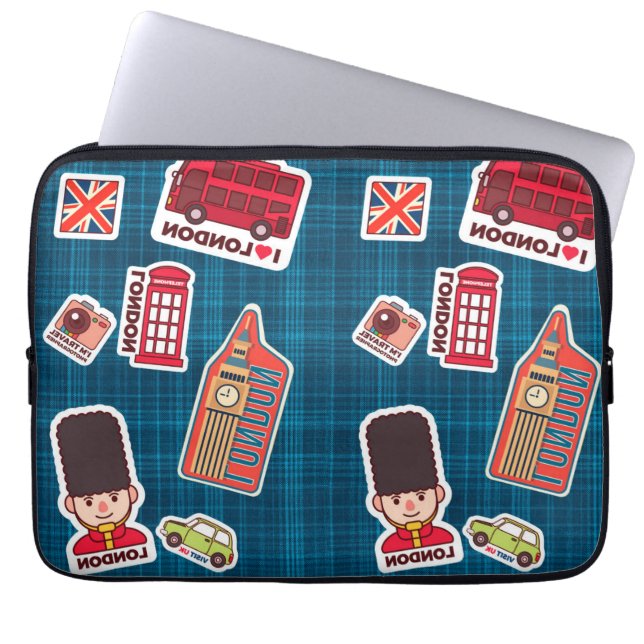 Capa Para Notebook Eu amo Londres (Frente)