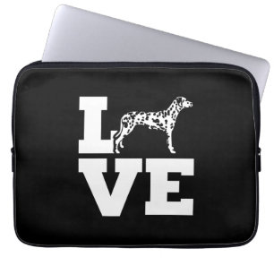 Capa Para Notebook Eu Amo Meu Cachorro Dalmático