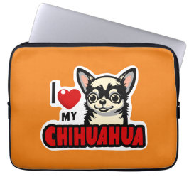 Capa Para Notebook Eu Amo Meu Chihuahua