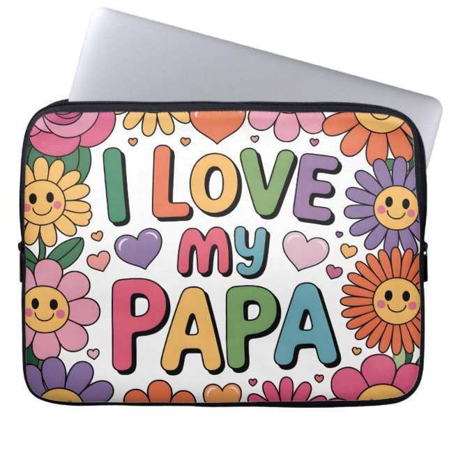 Capa Para Notebook Eu amo meu papai (Frente)