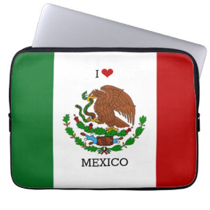 Capa Para Notebook eu amo méxico - bandeira mexicana,