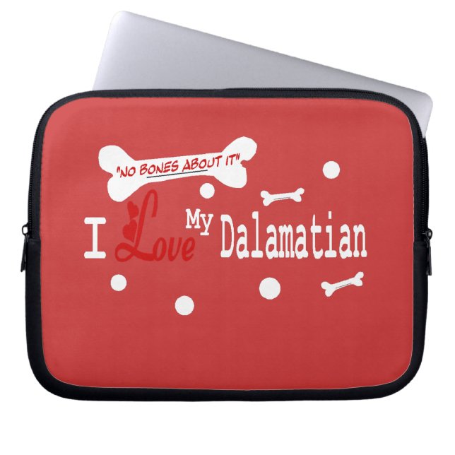 Capa Para Notebook Eu Amo O Meu Dalmaciano (Frente)