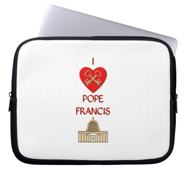 Capa Para Notebook Eu Amo o Papa Francisco (Frente)