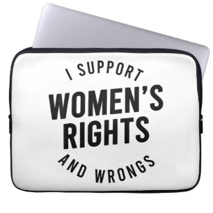 Capa Para Notebook Eu Apoio os Direitos E OS TORTOS das Mulheres
