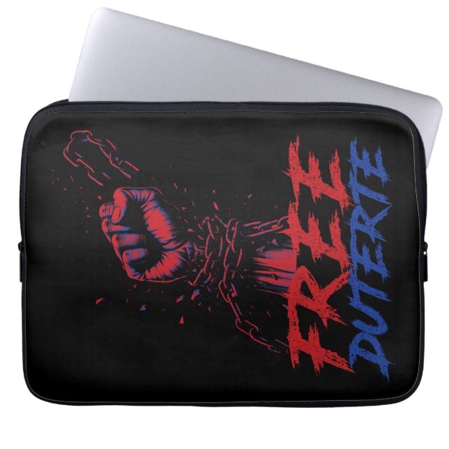 Capa Para Notebook Eu Defendo Duterte Free DU30 Duterte (Frente)