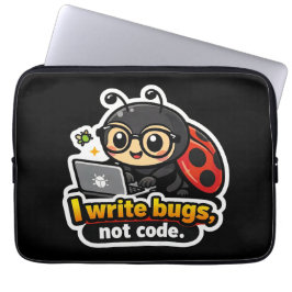 Capa Para Notebook Eu escrevo bugs, não código