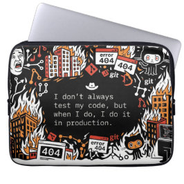 Capa Para Notebook Eu faço isso em produção - Protetor de laptop para