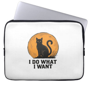 Capa Para Notebook Eu Faço O Que Quero Camisa Vintage De Gato Preto D