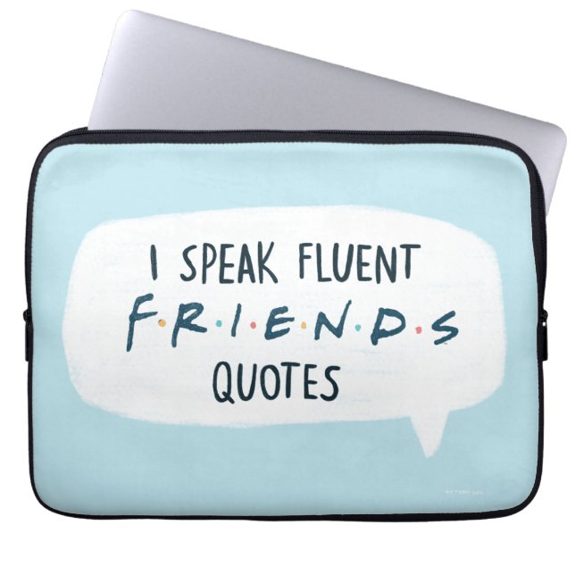 Capa Para Notebook Eu Falo Citações Fluentes de FRIENDS™ (Frente)