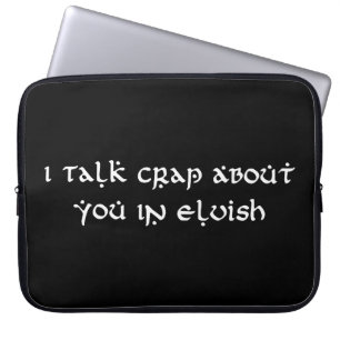 Capa Para Notebook Eu Falo De Ti Em Elvish Engraçado