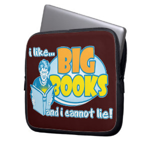 Capa Para Notebook Eu gosto de livros grandes