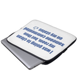 Capa Para Notebook Eu ia limpar meu quarto, mas....