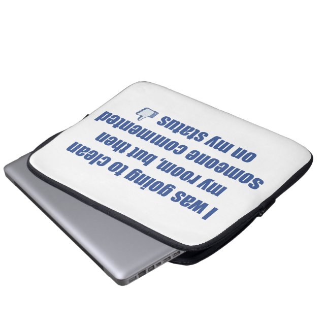 Capa Para Notebook Eu ia limpar o meu quarto, mas.... (Frente Inferior)