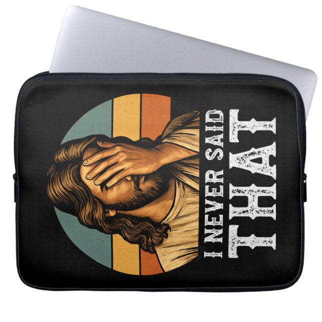 Capa Para Notebook Eu Nunca Disse Que Jesus Meme É Um Cristão Engraça (Frente)