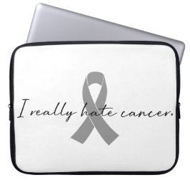 Capa Para Notebook Eu realmente odeio Cancer | Sobrevivência | Qualqu