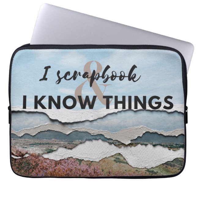 Capa Para Notebook Eu sei de coisas (Frente)