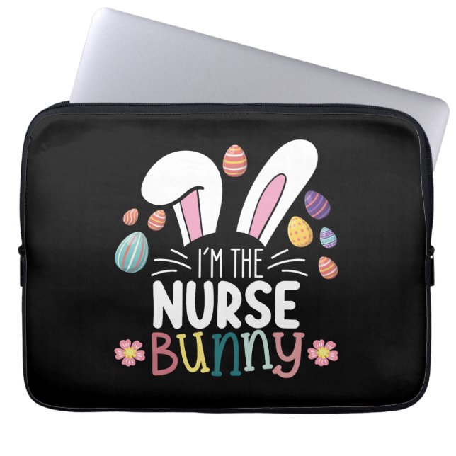Capa Para Notebook Eu Sou a Nurse Bunny Easter Matching (Frente)
