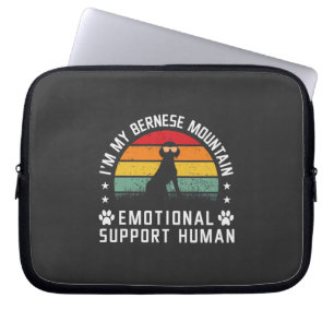 Capa Para Notebook Eu sou o meu homem de apoio emocional do cão da Mo