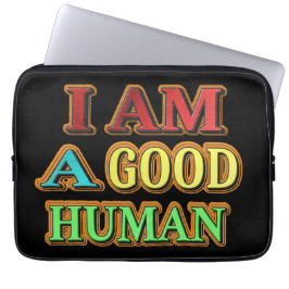 Capa Para Notebook "Eu Sou Um Bom Humano" Design Bonito. Compre agora