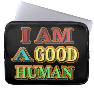 Capa Para Notebook "Eu Sou Um Bom Humano" Design Bonito. Compre agora