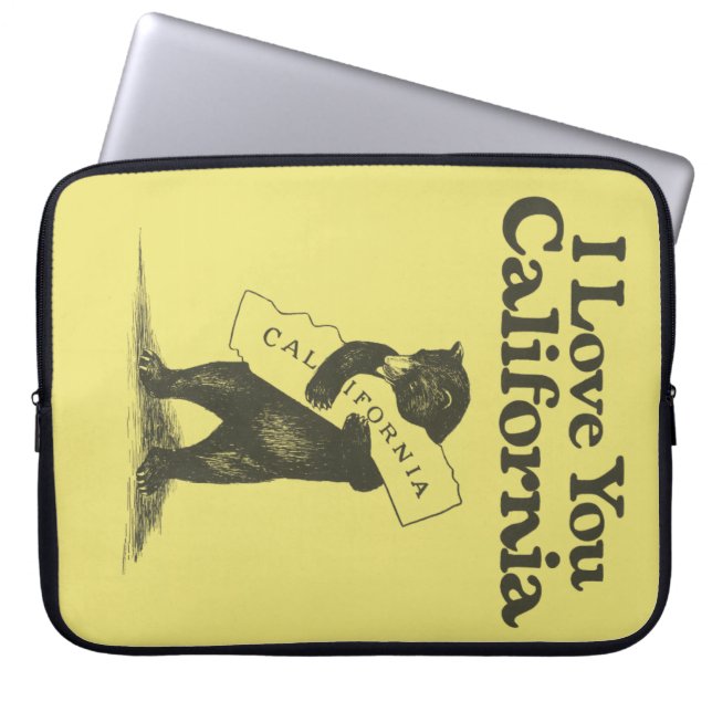 Capa Para Notebook Eu te amo Califórnia (Frente)