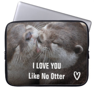 Capa Para Notebook Eu te amo como nenhuma foto bonito da lontra