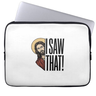 Capa Para Notebook Eu Vi Esse Engraçado Olhar Religioso Gráfico Desig