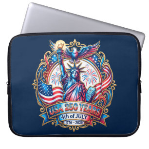 Capa Para Notebook EUA 250 anos 4 de julho 1776-2026