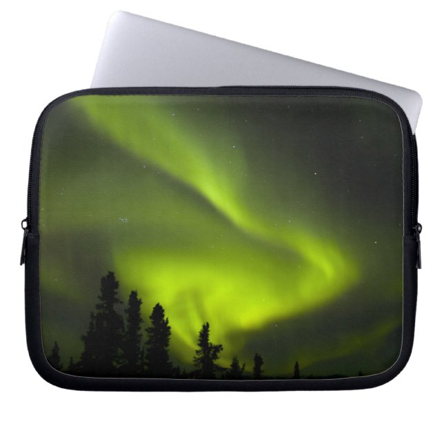 Capa Para Notebook EUA, Alasca, Chena Hot Springs. Aurora Boreal 2 (Frente)